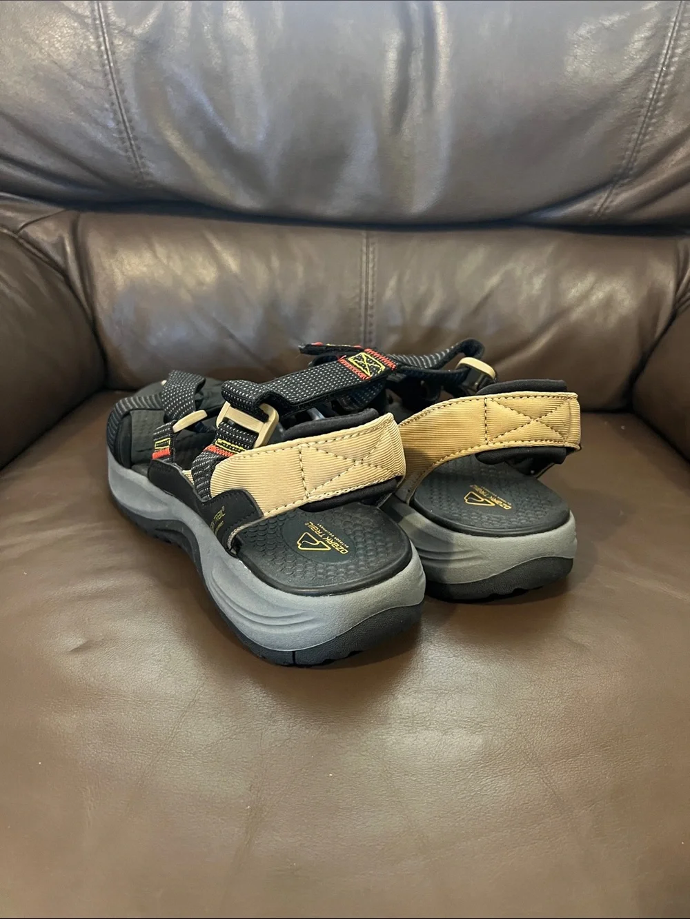 Ozark Trail Black and Tan Men's Outdoor Sport Sandals